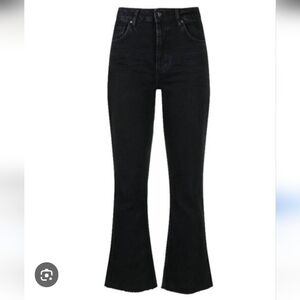 Westbound Womens Black Classic Flare Mid-rise Stretch Denim Jeans sz 10